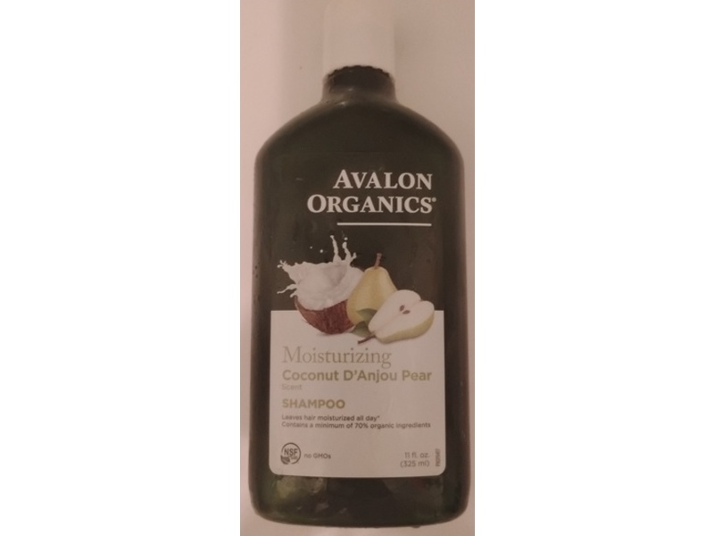 Avalon Organics Moisturizing Shampoo, Coconut D'Anjou Pear, 11 fl oz/325 mL