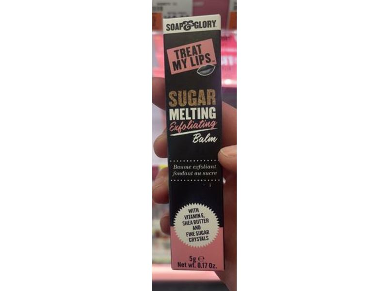 Soap & Glory Treat My Lips Sugar Melting Exfoliating Balm, 0.17 oz/5 g