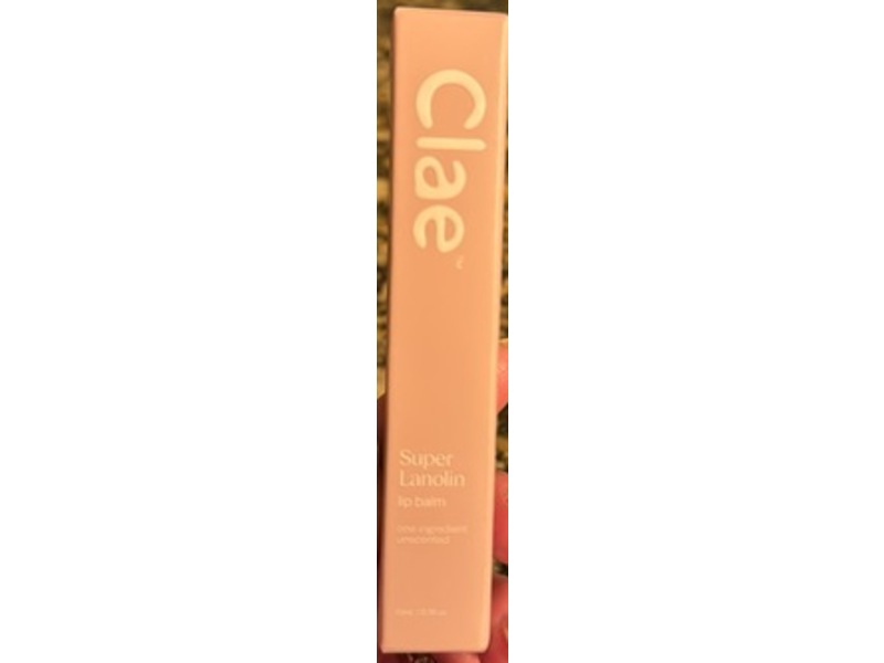 Clae Super Lanolin Lip Balm, Unscented, 0.3 fl oz/10 mL