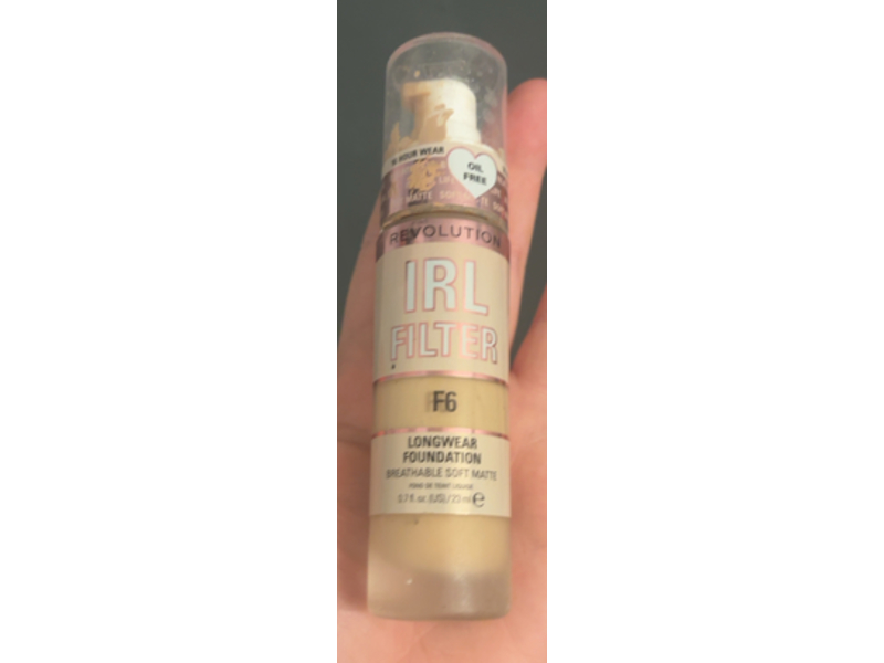 Revolution Irl Filter Longwear Foundation, F6, 0.7 oz/23 mL