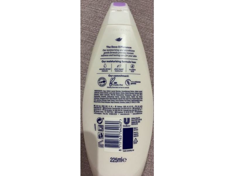 Dove Relaxing Body Wash, Jasmine Petals & Coconut Milk, 225 mL