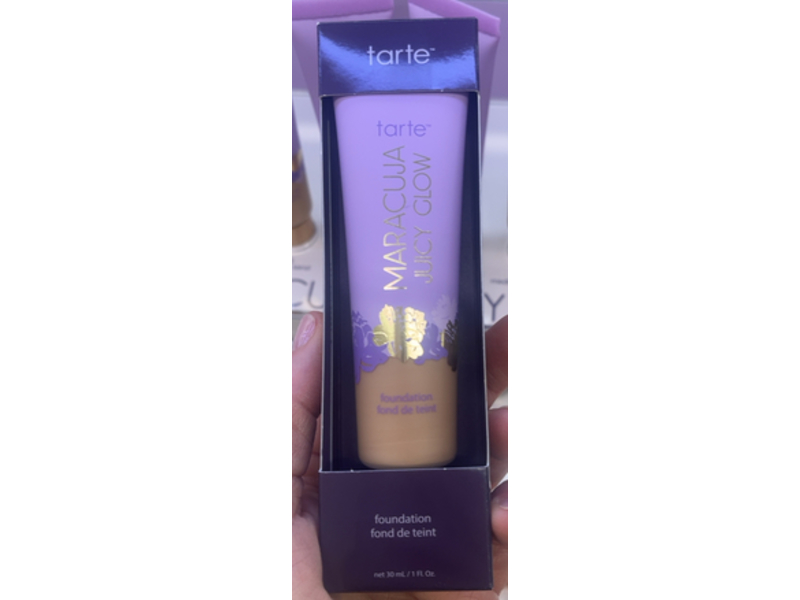 Tarte Maracuja juicy glow highlight Foundation, 28N Light Medium Neutral, 1 fl oz/30 mL
