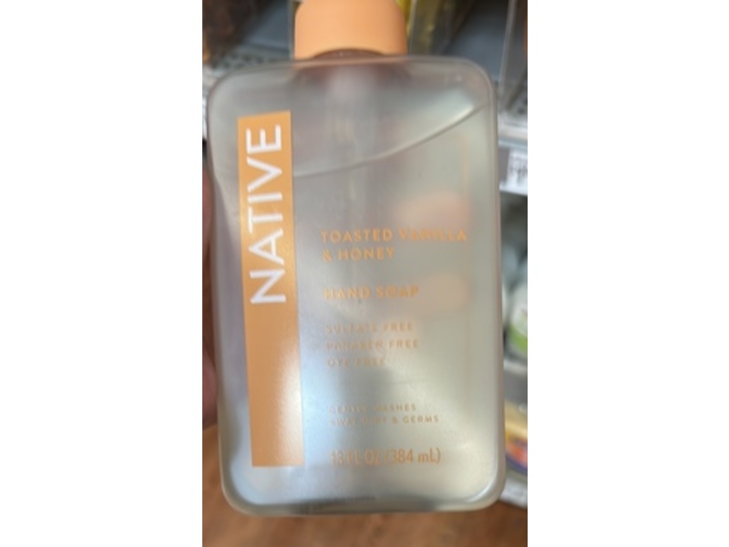 Native Toasted Hand Soap, Vanilla & Honey, 13 fl oz/384 mL