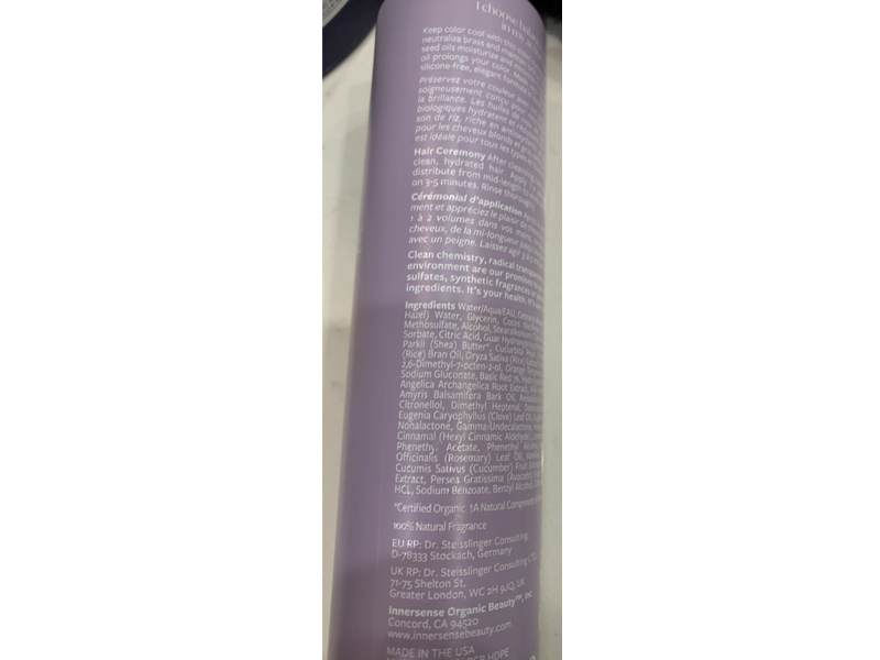 Innersense Bright Balance Toning Conditioner, 10 fl oz/295 mL