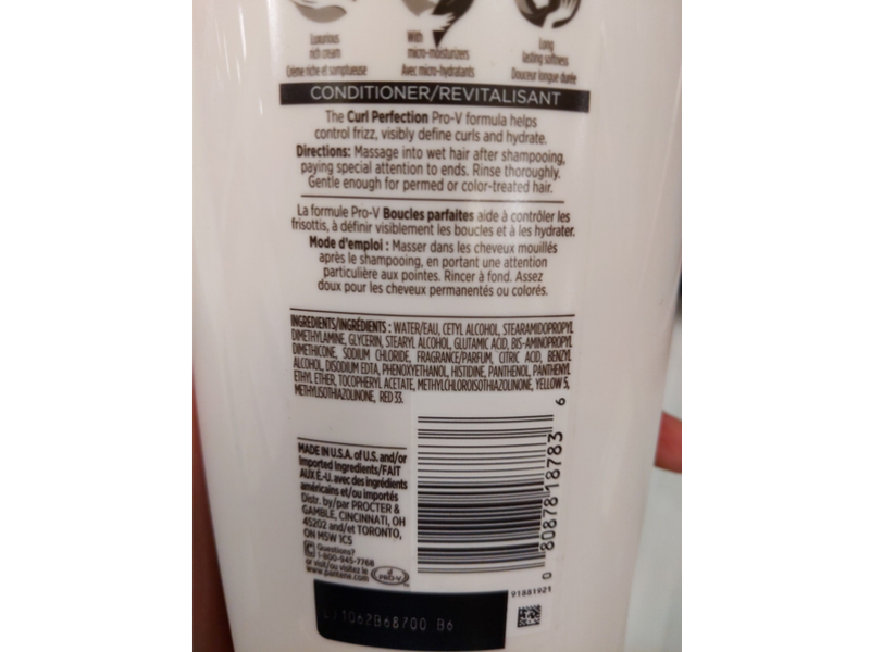 Pantene, Curl Protection Conditioner, 23.7 fl oz/700 mL