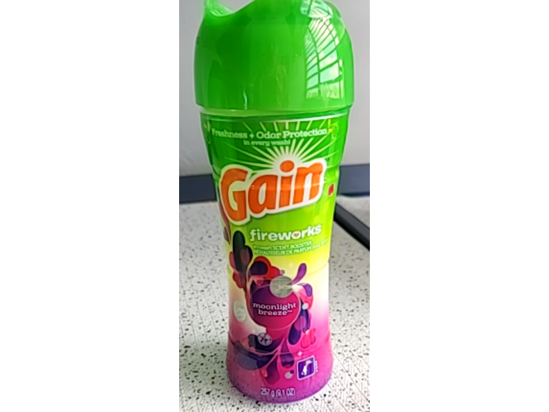 Gain Fire Works In-Wash Scent Booster, Moonlight Breeze, 9.1 oz/257 g