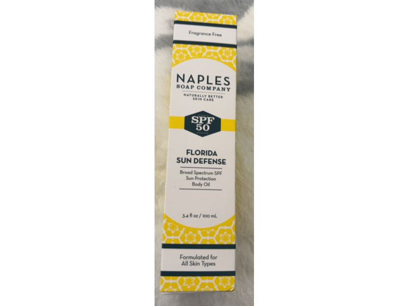 Naples Soap Company Florida Sun Defense, SPF 50, 3.4 fl oz/100 mL