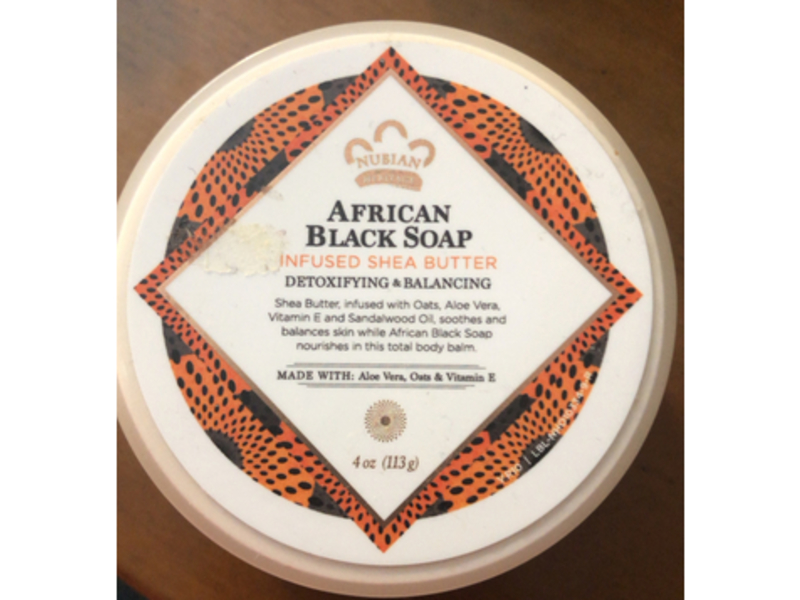 Nubian Heritage Body Lotion, African Black + Shea Butter, 4 oz/ 113 g