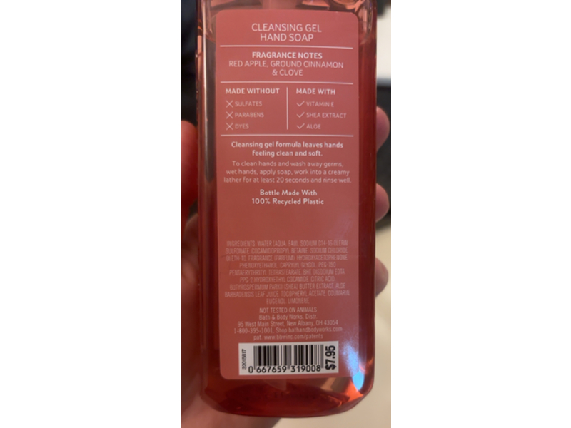 Bath & Body Works Cleansing Gel Hand Soap, Tis The Season, 8 fl oz/236 mL