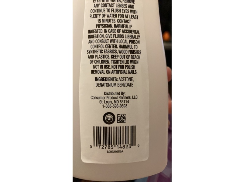 Simply Nail Polish Remover, 100% Acetone, 16 fl oz/473 mL