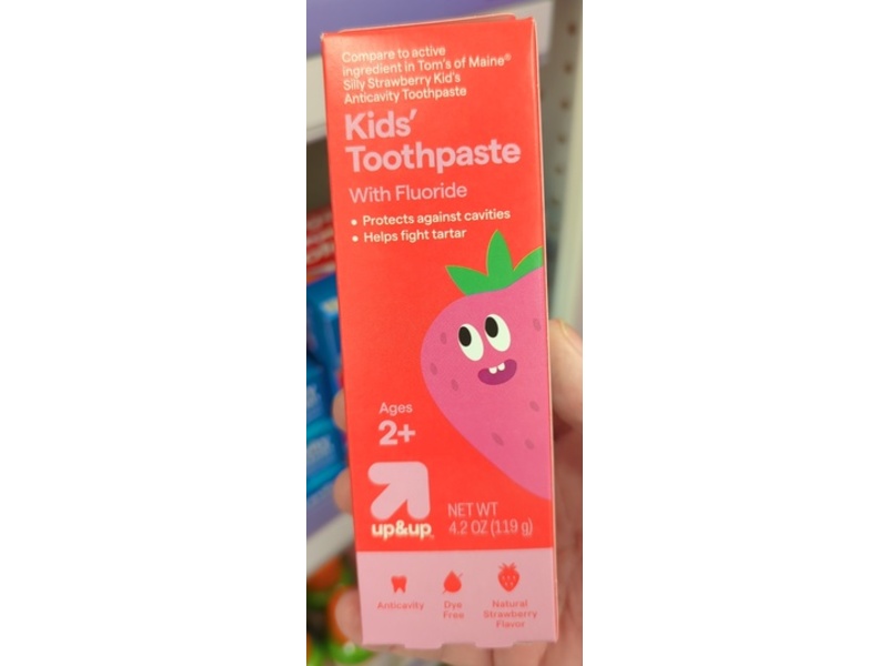 Up & Up Kids' Toothpaste, Fluoride, 4.2 oz/119 g