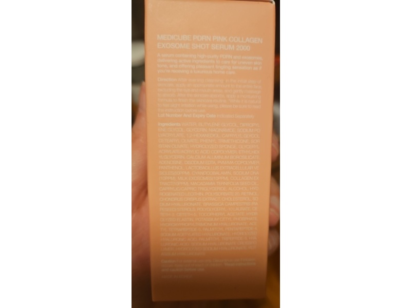 Medicube Pdrn Pink Collagen Exosome Shot 2000 Serum, 1.01 fl oz/30 mL