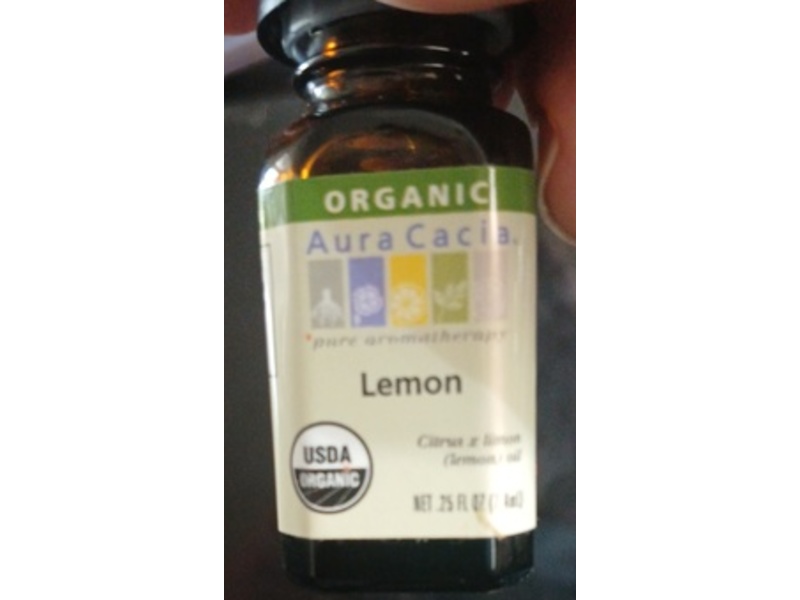 Aura Cacia Pure Citrus Limon (Lemon) Essential Oil, 0.25 fl oz/7.4 mL