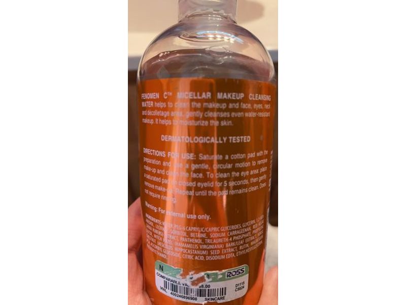 Beauty Renew Fenomen Complex Micellar Water Makeup Remover, 14 fl oz/400 mL