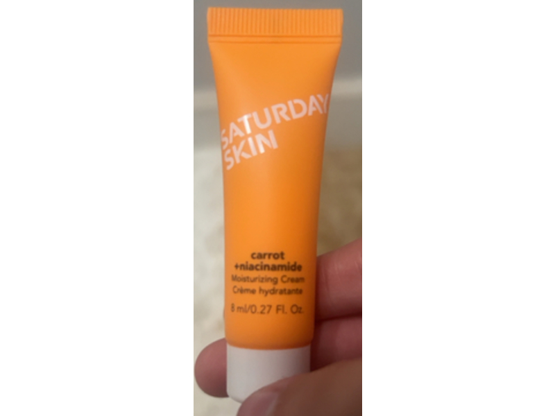 Saturday Skin Moisturizing Cream, Carrot + Niacinamide, 27 fl oz/8 mL