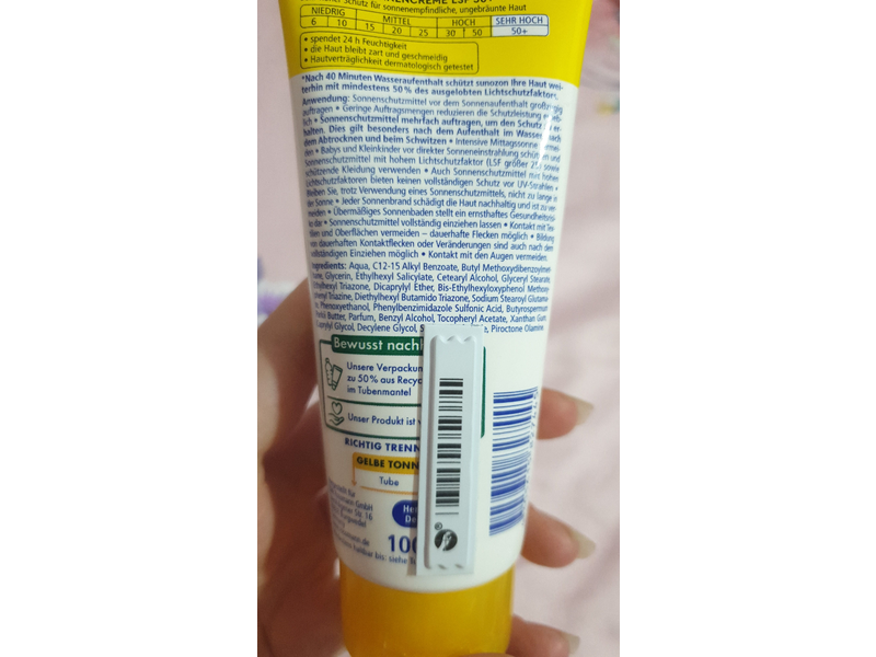 Rossmann Sunscreen, SPF 50+, 100 mL
