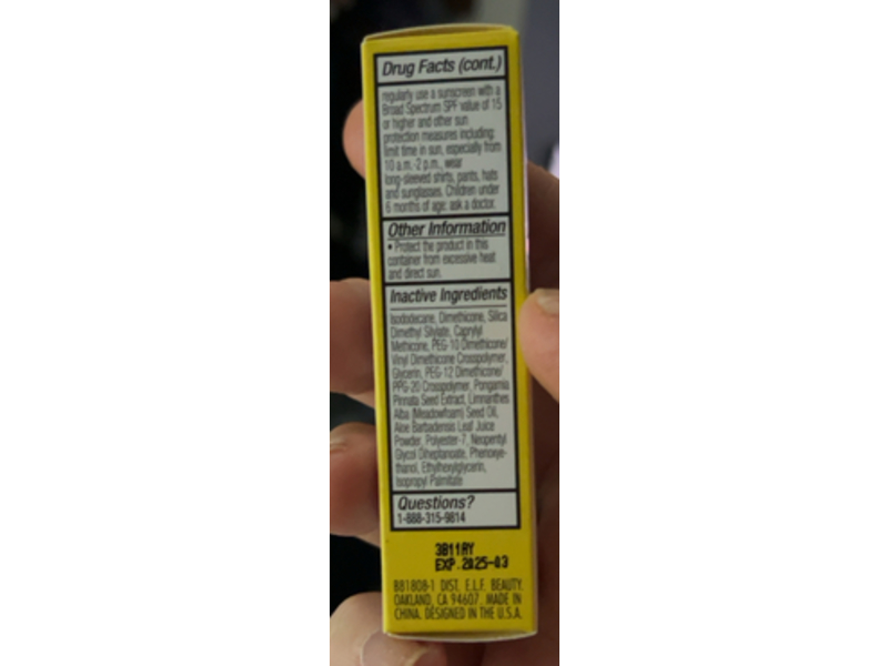 e.l.f. Suntouchable Invisible Sunscreen, SPF 35, 0.33 fl oz/10 mL