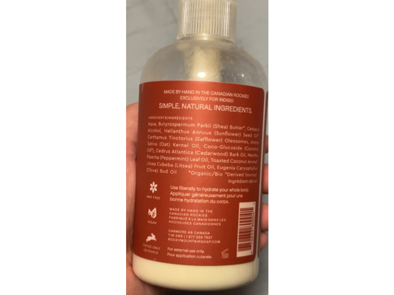 Rocky Exclusive All Natural Daily Oat Lotion, Peppermint Frost, 240 mL