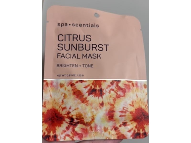 Spa Scentials Facial Mask, Citrus Sunburst, 0.81 oz/23 g