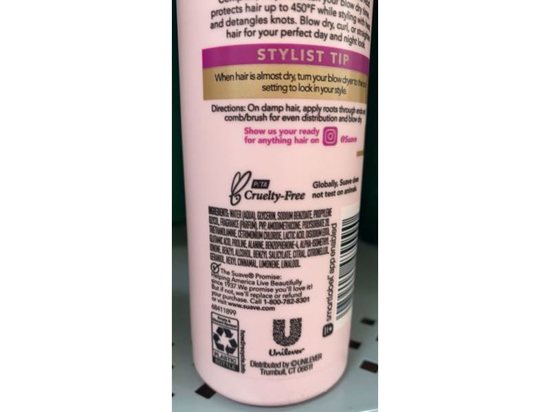 Suave Blow Dry Accelerator Heat Protection Spray, 6 fl oz/177 mL