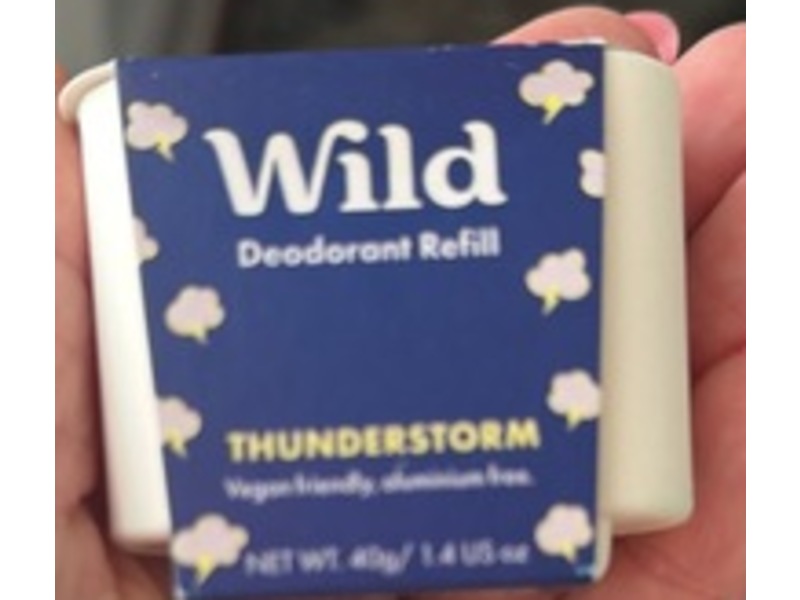 Wild Deodorant Refill, Thunderstorm, 1.4 oz/40 g