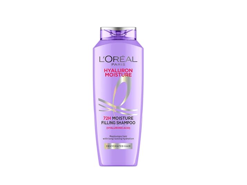 L'Oreal Paris Hyaluron Moisture Filling Shampoo, Hyaluronic Acid, 180 mL
