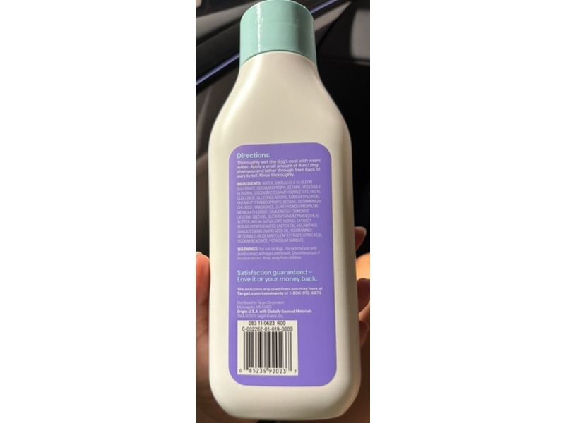 up&up Four In One Multipurpose Shampoo & Conditioner, 22 fl oz/650 mL