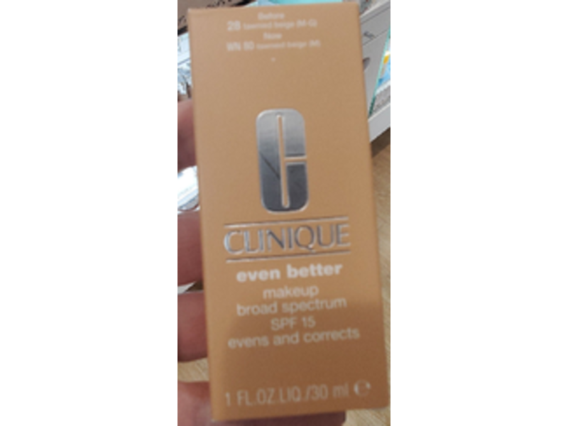 Clinique Even Better Makeup, SPF 15, Wn 80 Tawnied Beige, 1 fl oz/30 ml