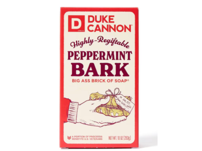 Duke Cannon Big Ass Brick Of Soap, Peppermint Bark, 10 oz/283 g
