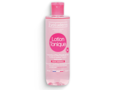 Evoluderm Lotion Tonique, Rose Floral Water, 500 mL