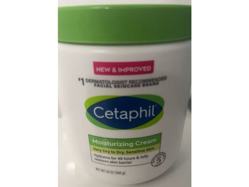 Cetaphil Moisturizing Cream, Very Dry To Dry, Sensitive Skin, 20 oz/566 g, Pack Of 2