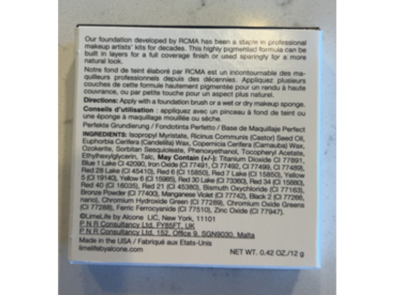 Lime Life By Alcone Perfect Foundation, 13 Olive 3, 0.42 oz/12 g