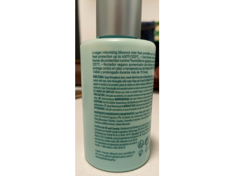 Alterna My Hair My Canvas Soaring High Volumizing Blowout Mist, 5.0 fl oz/150 mL