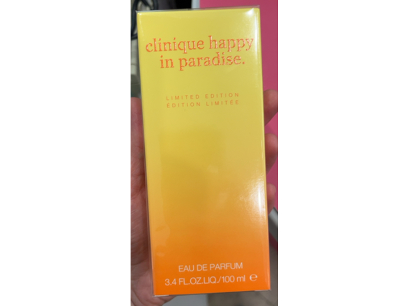 Clinique Limited Edition Eau De Parfum, Happy In Paradise, 3.4 fl oz/100 mL