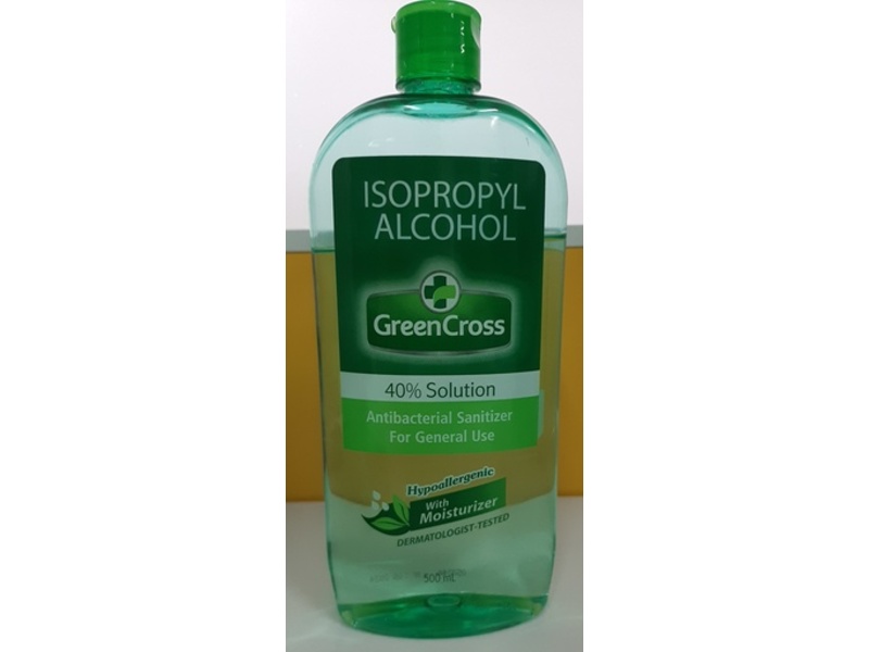 Green Cross Antibacterial Moisturizer Sanitizer, Isopropyl Alcohol, 500 mL