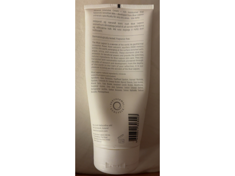 Blue Lagoon Iceland Mineral Intensive Cream, 6.8 fl oz/200 mL