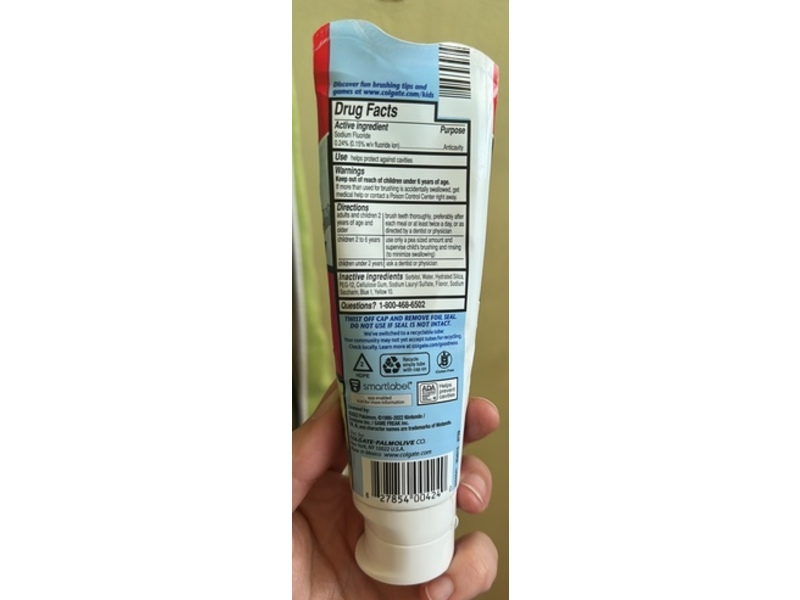 Colgate Kids Cavity Protection Fluoride Toothpaste, 4.6 oz/130 g