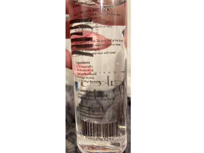 Felix Professional Liquid Makeup Brush Cleaner Solutions, 4 oz/118 mL