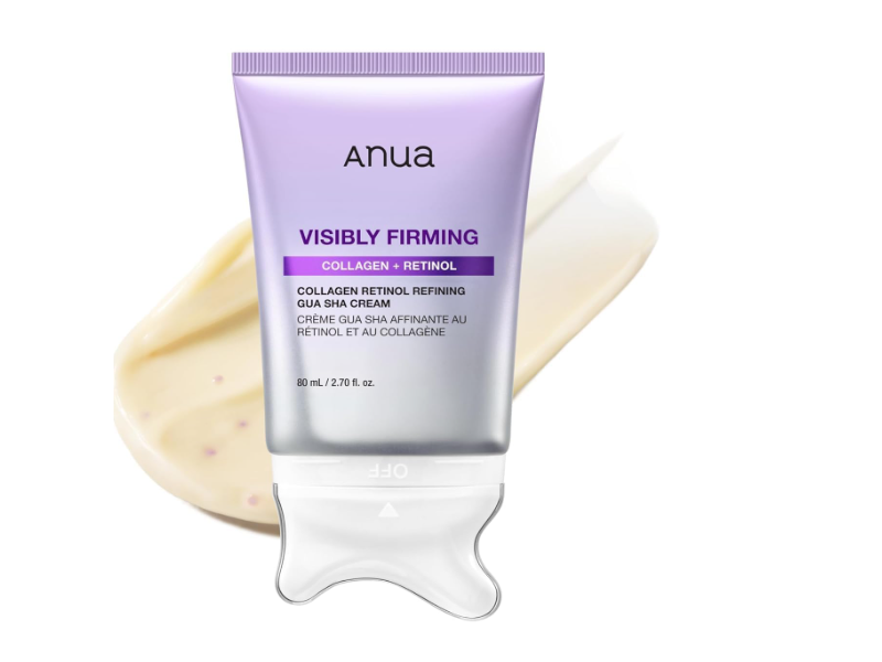 Anua Visibly Firming Collagen+Retinol Refining Gua Sha Cream, 2.70 fl oz/80 mL