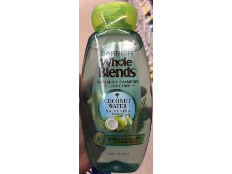 Garnier Whole Blends Refreshing Shampoo, Coconut Water & Aloe Vera Extracts, 12.5 fl oz/170 mL