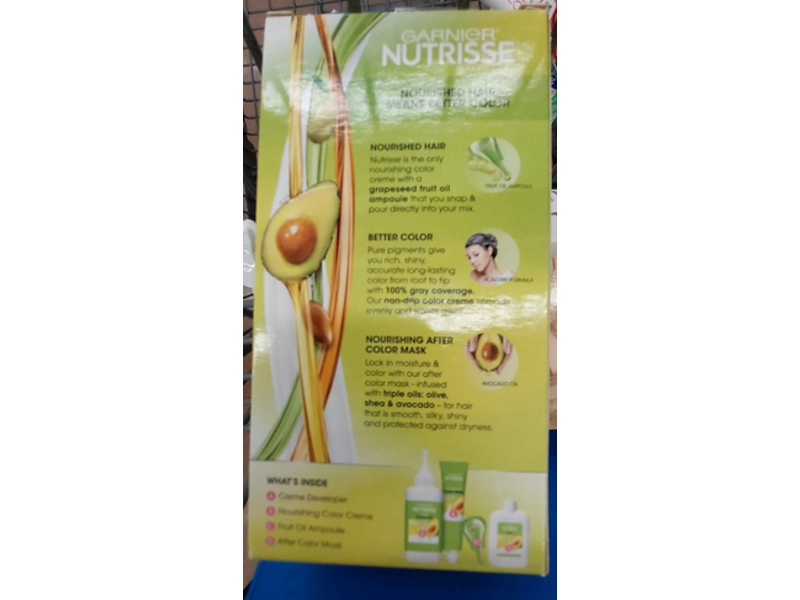 Garnier Nutrisse Nourishing Permanent Color Creme, 90 Light Natural Blonde, One Application