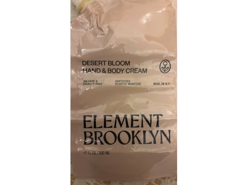 Element Brooklyn Hand & Body Cream, Desert Bloom, 17 fl oz/500 mL
