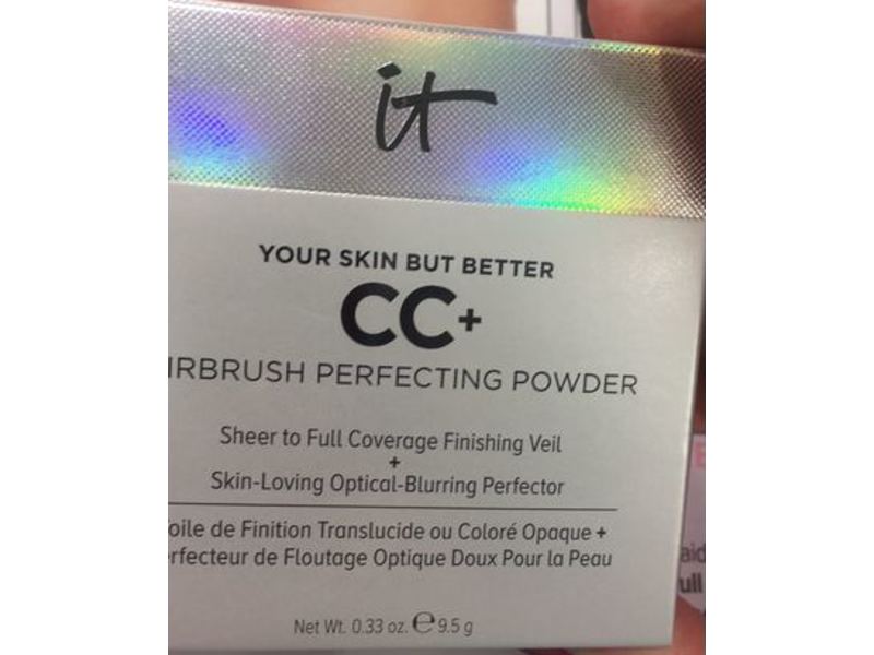 It Cosmetics Your Skin But Better CC+ Airbrush Perfecting Powder, Light, 0.33 oz/9.5 g