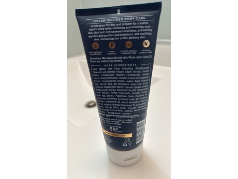 The Seaweed Bath Co Foaming Body Scrub, Calm, 6 fl oz/177 mL