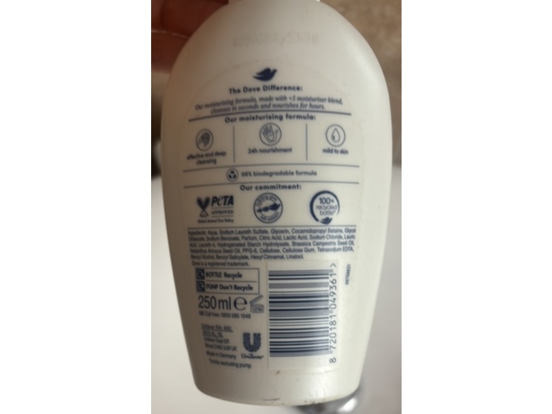 Dove Care & Protect Hand Wash, 250 mL