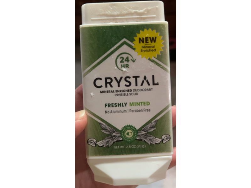 Crystal Mineral Enriched Deodorant, Freshly Minted, 2.5 oz/70 g
