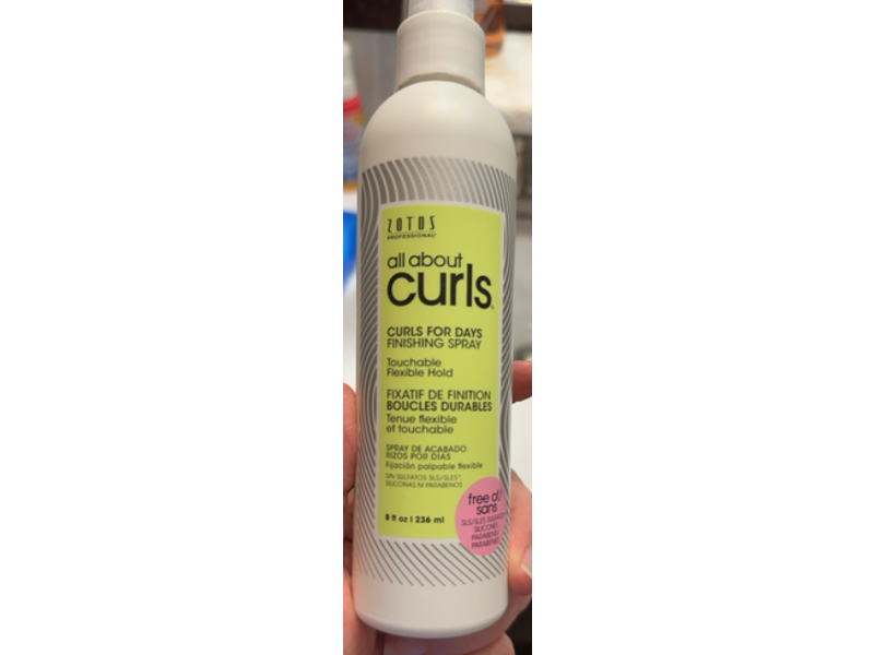 Zotos Professional All About Curls Finishing Spray, 8 fl oz/236 mL