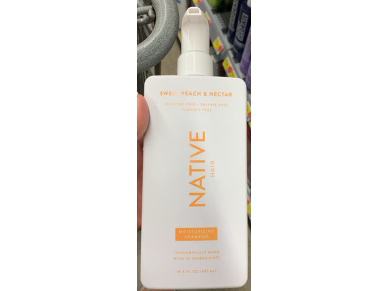 Native Moisturizing Shampoo, Sweet Peach & Nectar, 16.5 fl oz/487 mL
