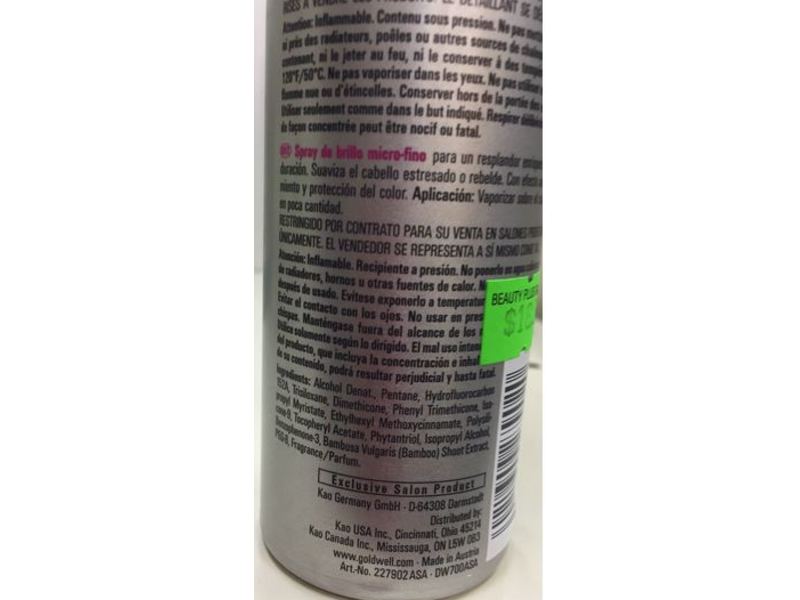 Goldwell Style Sign Diamond Gloss Shine Spray, 4.1 fl oz/117 g