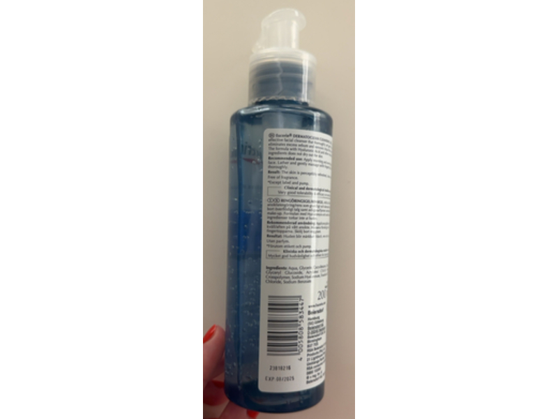 Eucerin Dermato Clean Cleansing Gel, Sensitive Skin, 200 mL